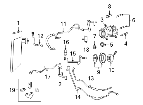 2010 Volkswagen Routan Compressor Diagram for 7B0-820-803-C