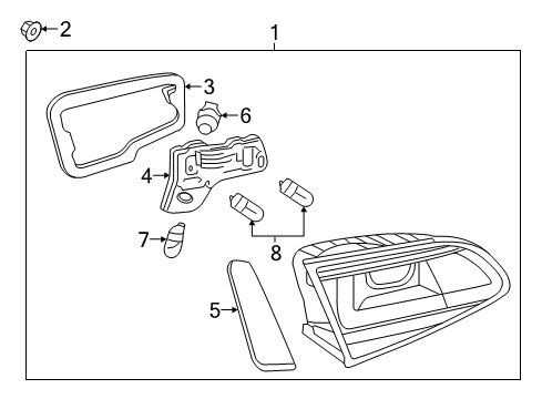2015 Volkswagen GTI Backup Lamps