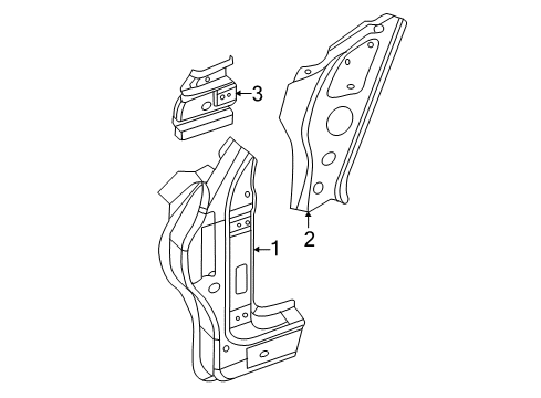 2016 Volkswagen Beetle Hinge Pillar