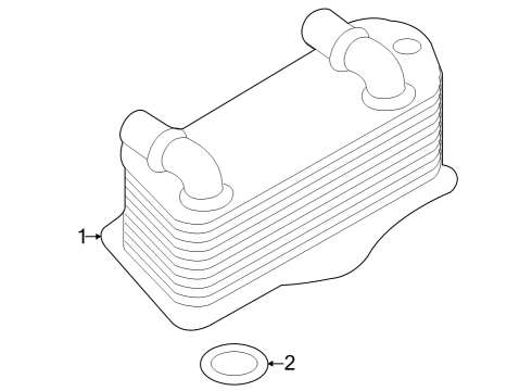 2022 Volkswagen Golf R Trans Oil Cooler