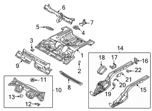 2024 Volkswagen Taos Rear Floor & Rails