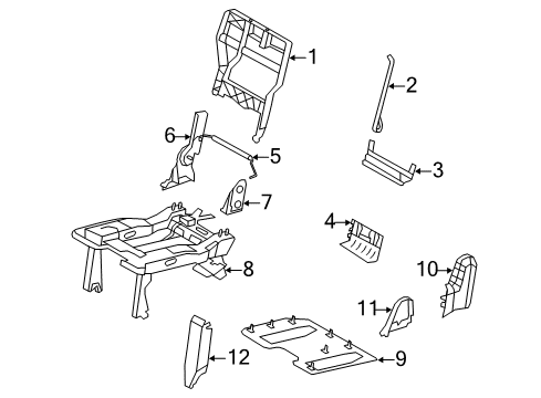 2012 Volkswagen Routan Third Row Seats