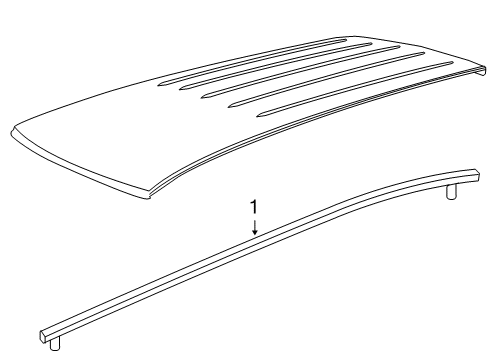 2009 Volkswagen Routan Exterior Trim - Roof