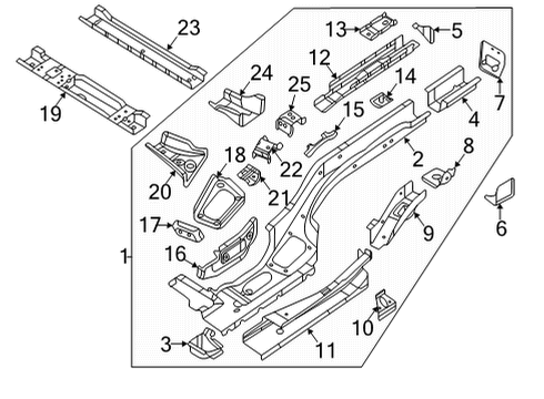 2022 Volkswagen Atlas Cross Sport Side Rails