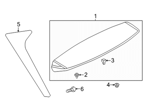2022 Volkswagen Atlas Cross Sport Rear Spoiler