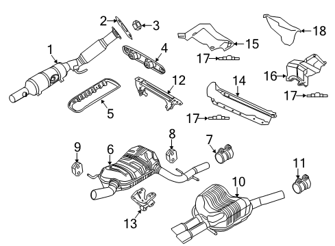 2013 Volkswagen Jetta Exhaust Components Diagram 3
