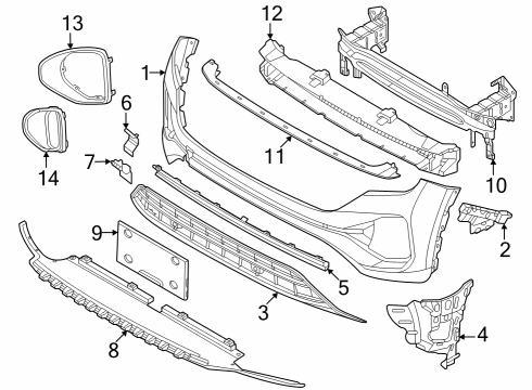 2024 Volkswagen Atlas Bumper & Components - Front