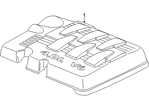 2009 Volkswagen Routan Engine Appearance Cover