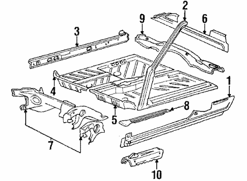 1992 Volkswagen Cabriolet Rocker Panel