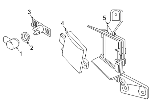 2024 Volkswagen Taos Electrical Components - Rear Bumper