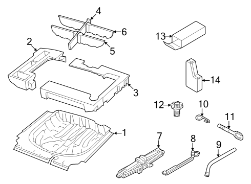 2022 Volkswagen Golf R Jack & Components