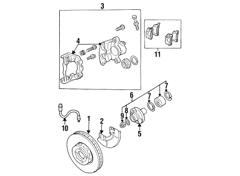 1993 Volkswagen Jetta Front Brakes