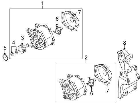 2016 Volkswagen Eos Alternator