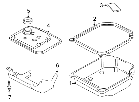 1999 Volkswagen Jetta Transaxle Parts Diagram 1