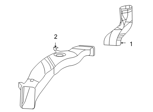 2012 Volkswagen Routan Ducts