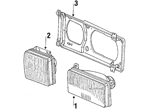 1986 Volkswagen Vanagon Headlamps