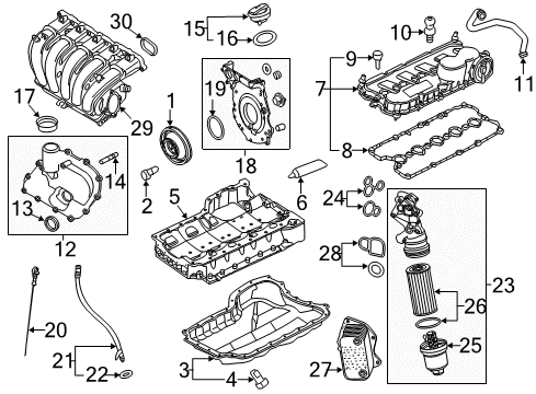 2014 Volkswagen Beetle Cap Diagram for 07K-115-408