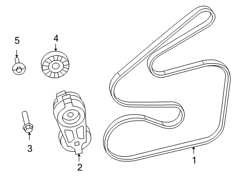 2009 Volkswagen Routan Belts & Pulleys