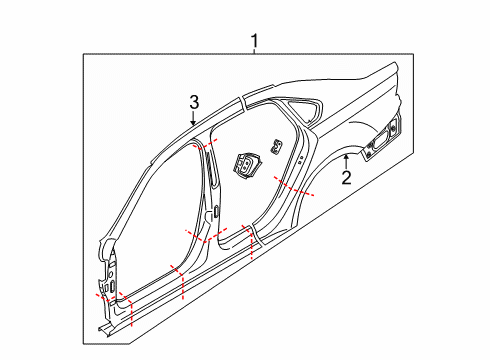 2021 Volkswagen Passat Aperture Panel, Uniside