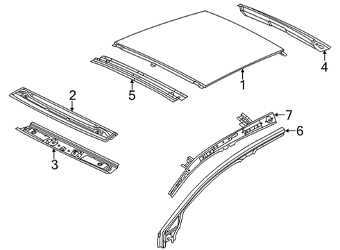 2021 Volkswagen Golf Roof & Components