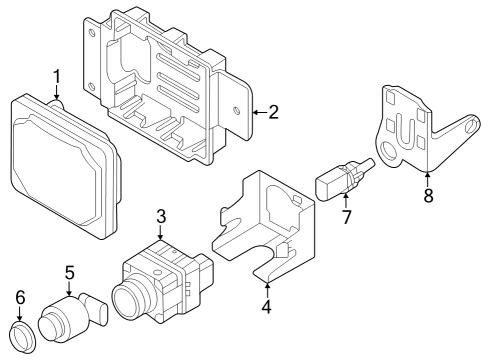 2023 Volkswagen ID.4 Electrical Components - Front Bumper