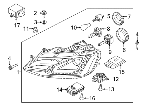 2013 Volkswagen Jetta Headlamps