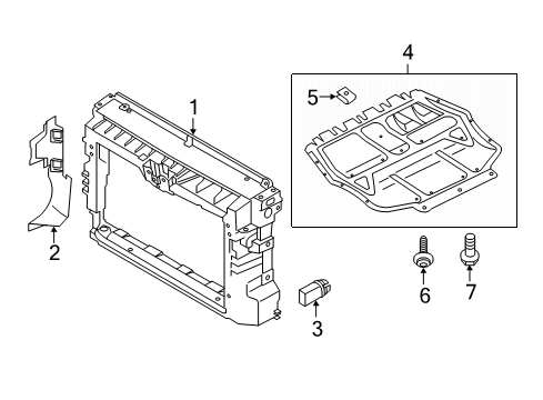 2021 Volkswagen Passat Radiator Support