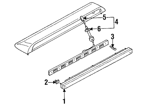1993 Volkswagen Golf High Mount Lamps