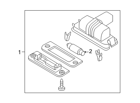 2007 Volkswagen Beetle License Lamps