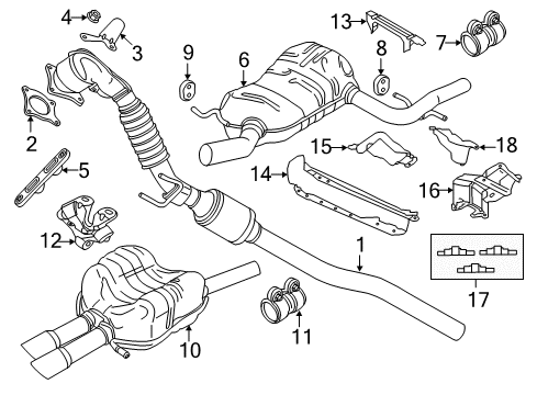 2013 Volkswagen Jetta Exhaust Components Diagram 5