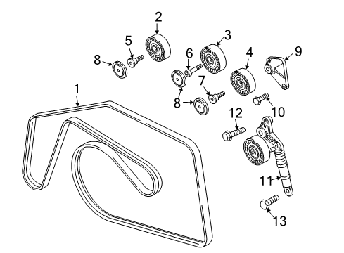 Idler Pulley Bolt Diagram for N-907-663-02