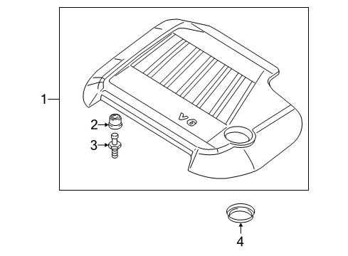 2005 Volkswagen Golf Engine Appearance Cover
