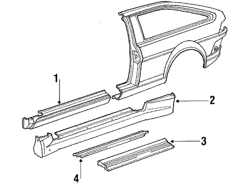 1985 Volkswagen Scirocco Rocker Panel