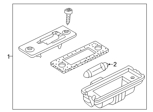 2002 Volkswagen Golf License Lamps