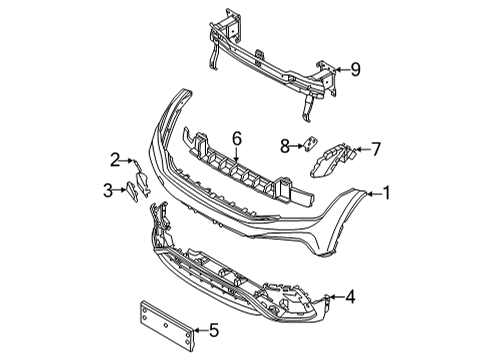 2023 Volkswagen Tiguan Bumper & Components - Front