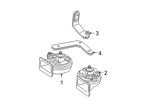 2008 Volkswagen Beetle Horn Diagram 1