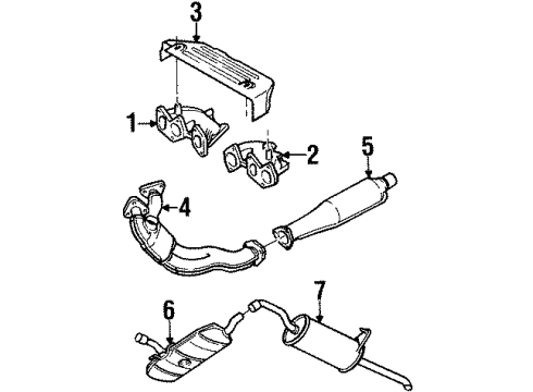 1995 Volkswagen Passat Exhaust Components