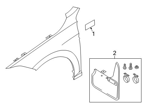 2022 Volkswagen Jetta Exterior Trim - Fender