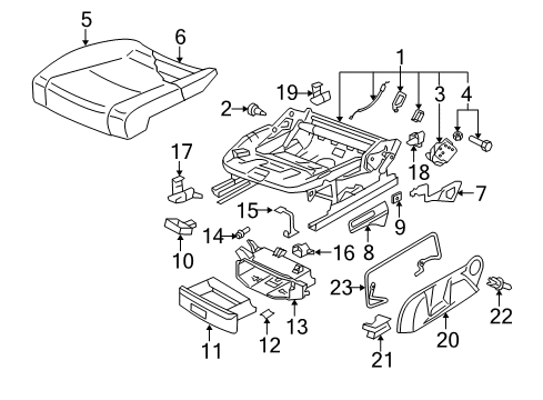 2008 Volkswagen Jetta Front Seat Components