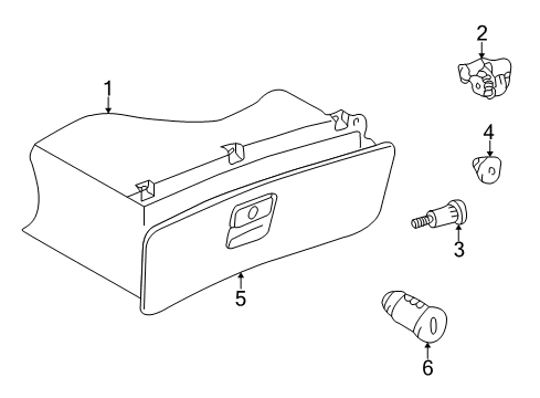 2002 Volkswagen Passat Glove Box