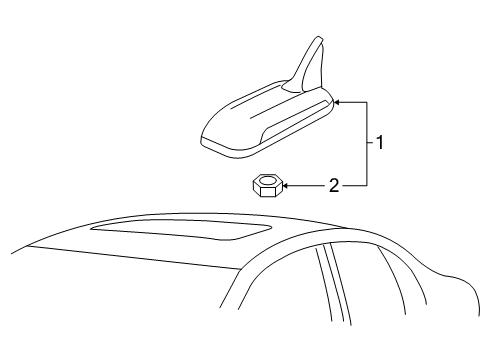 2008 Volkswagen Jetta Antenna & Radio