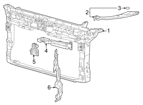 2022 Volkswagen Golf R Radiator Support
