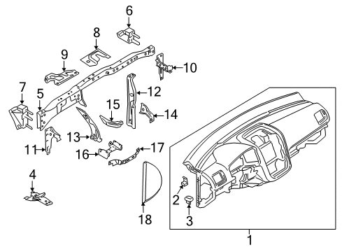 2008 Volkswagen Jetta Cluster & Switches, Instrument Panel