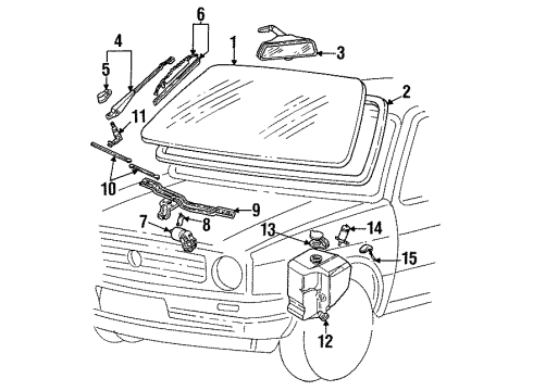 1990 Volkswagen Golf Motor Diagram for 251-955-119
