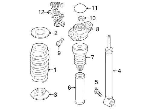 2022 Volkswagen Arteon Shocks & Components - Rear