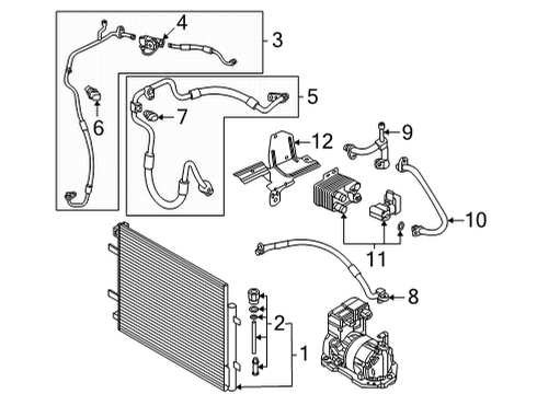 2021 Volkswagen ID.4 A/C Line Diagram for 1EA-816-732-A