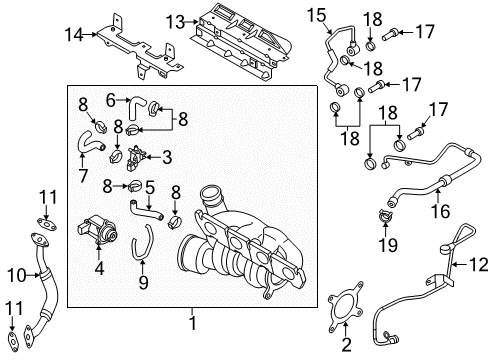 2012 Volkswagen Jetta Turbocharger, Engine Diagram 2