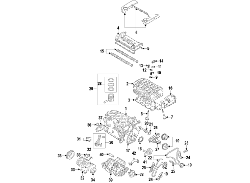 2009 Volkswagen Touareg Engine Parts, Mounts, Cylinder Head & Valves, Camshaft & Timing, Oil Pan, Oil Pump, Crankshaft & Bearings, Pistons, Rings & Bearings, Variable Valve Timing