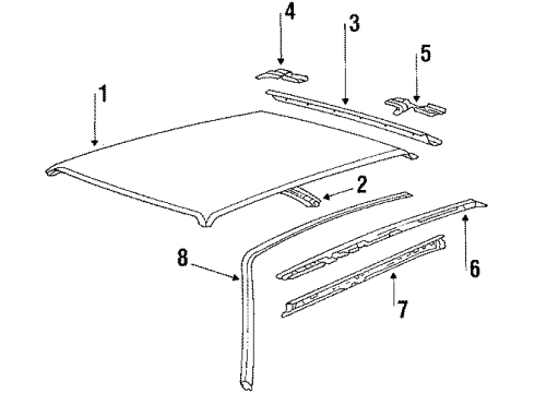 1992 Volkswagen Jetta Roof & Components