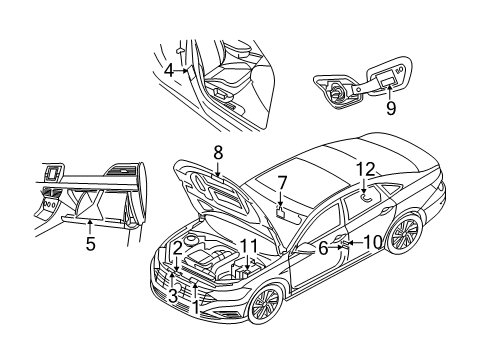 2022 Volkswagen Jetta Information Labels
